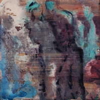 Eulogy, 2007, mixed media on wood, 23 x 23 cms